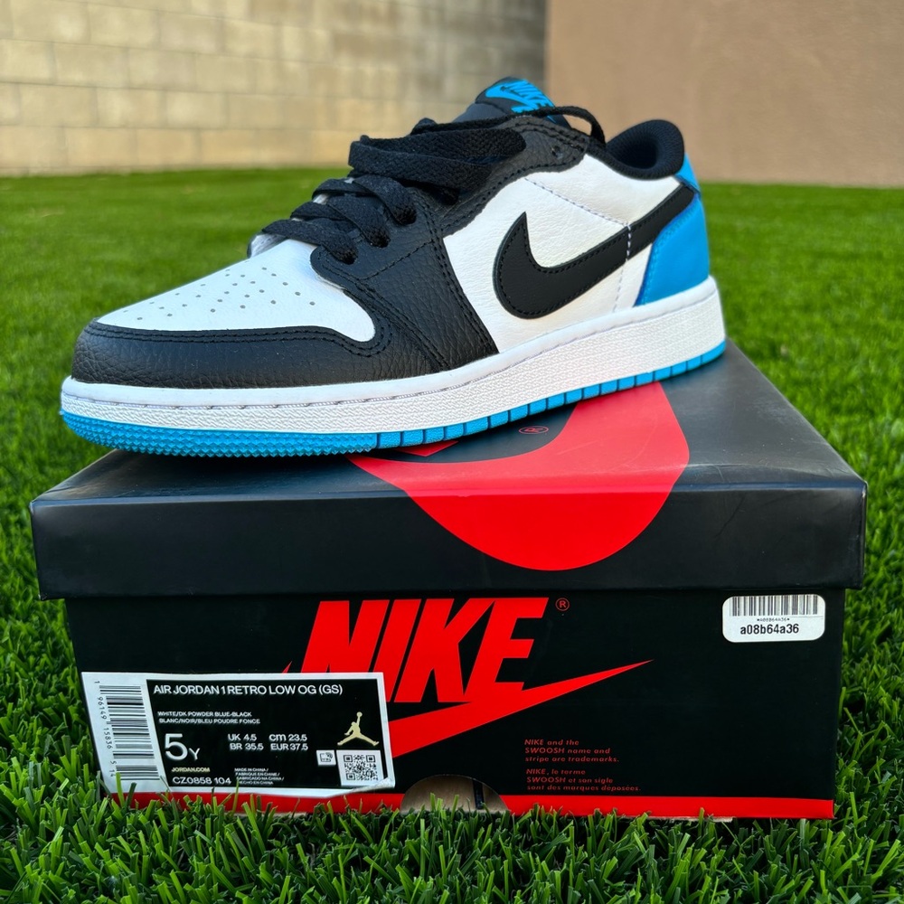 Nike Air Jordan 1 Low OG Black White Blue